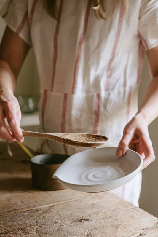 Handmade Stoneware Spoon Rest