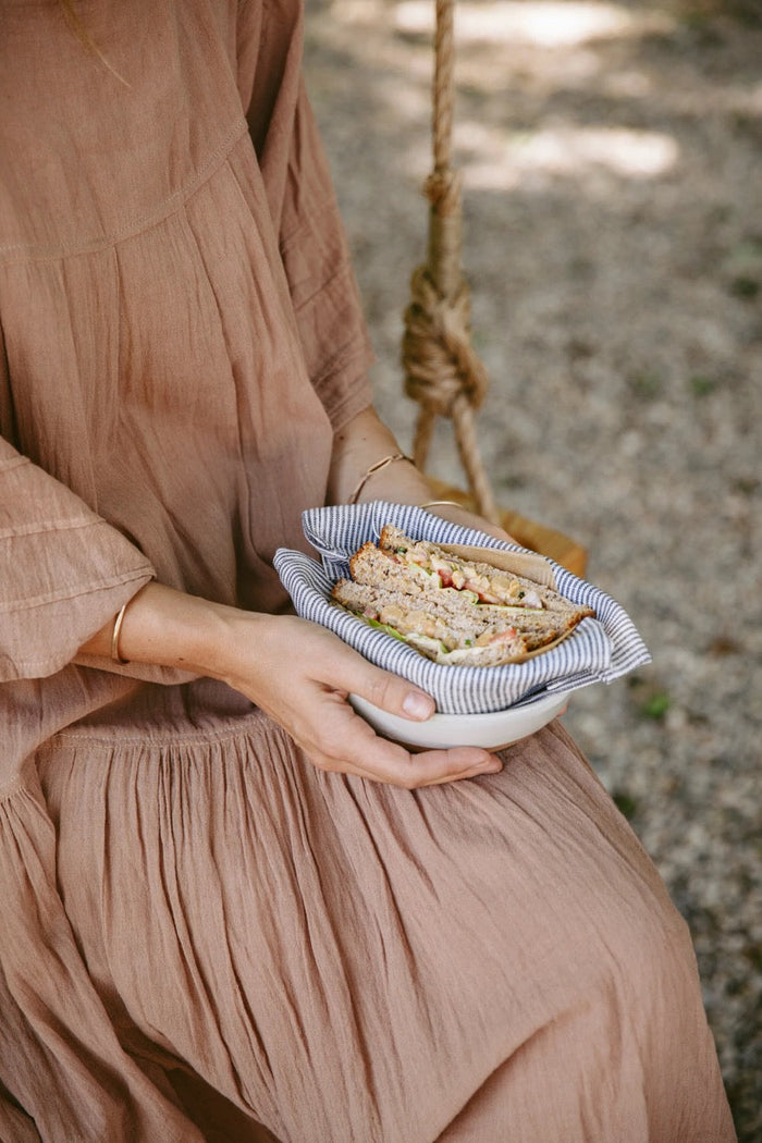 Chickpea Salad on Rustic Bread