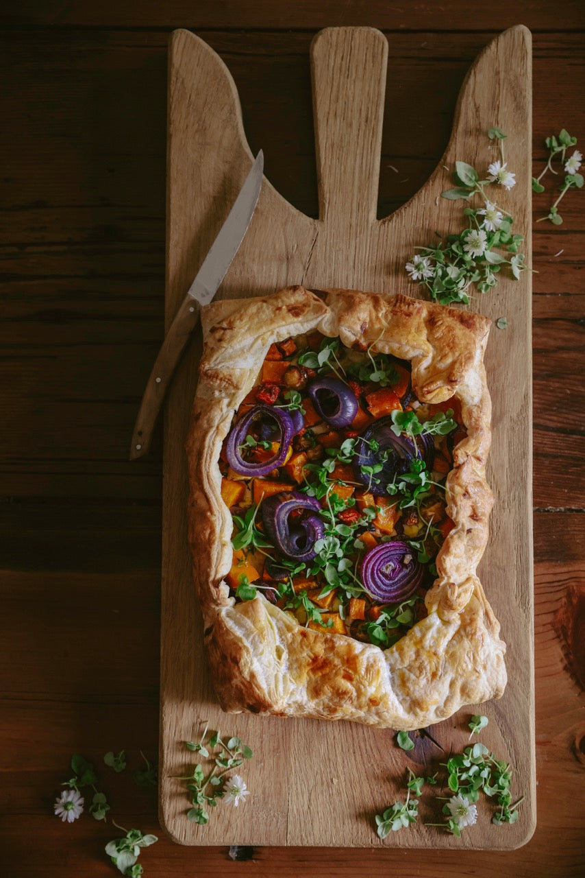 Root Vegetable and Goat Cheese Tart