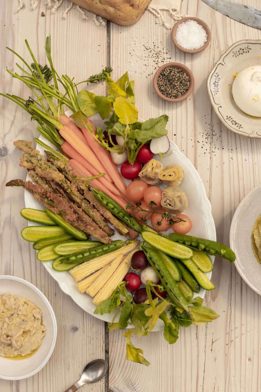 Crudités Platter with Homemade Dips