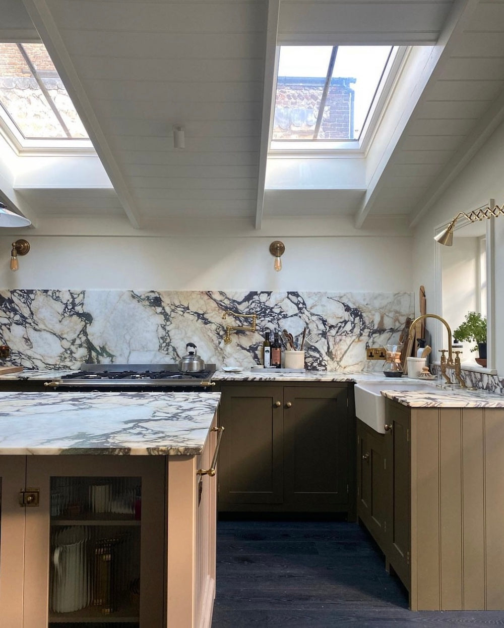 A Victorian Flint Townhouse Kitchen in West Sussex