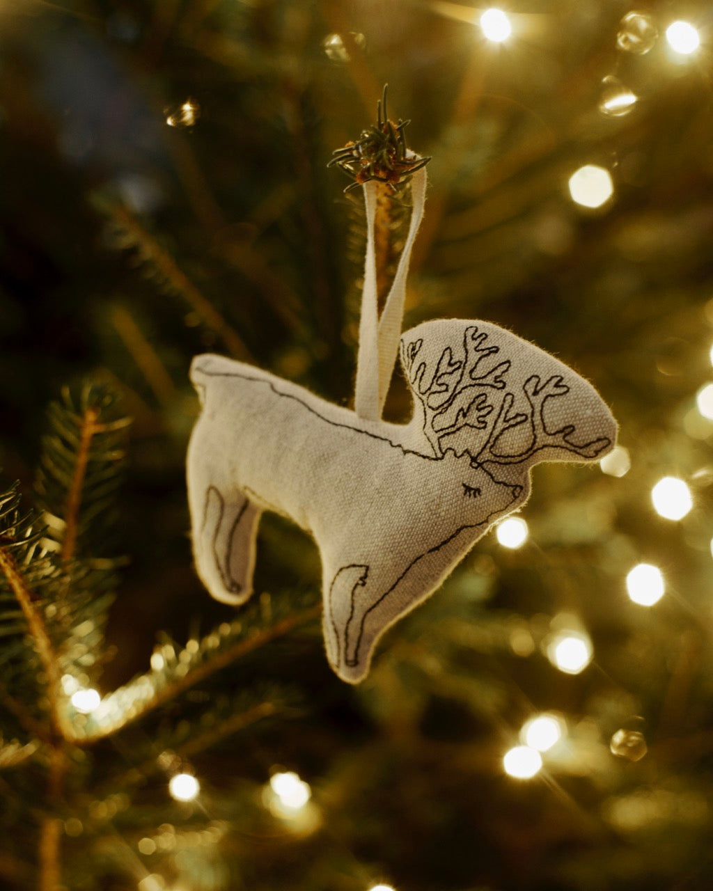 Reindeer Ornament with Lavender Fill