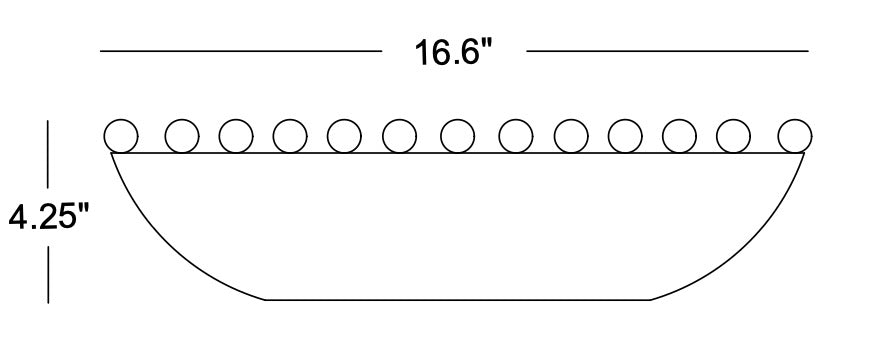 Beaumont Bowl Drawing & Dimensions