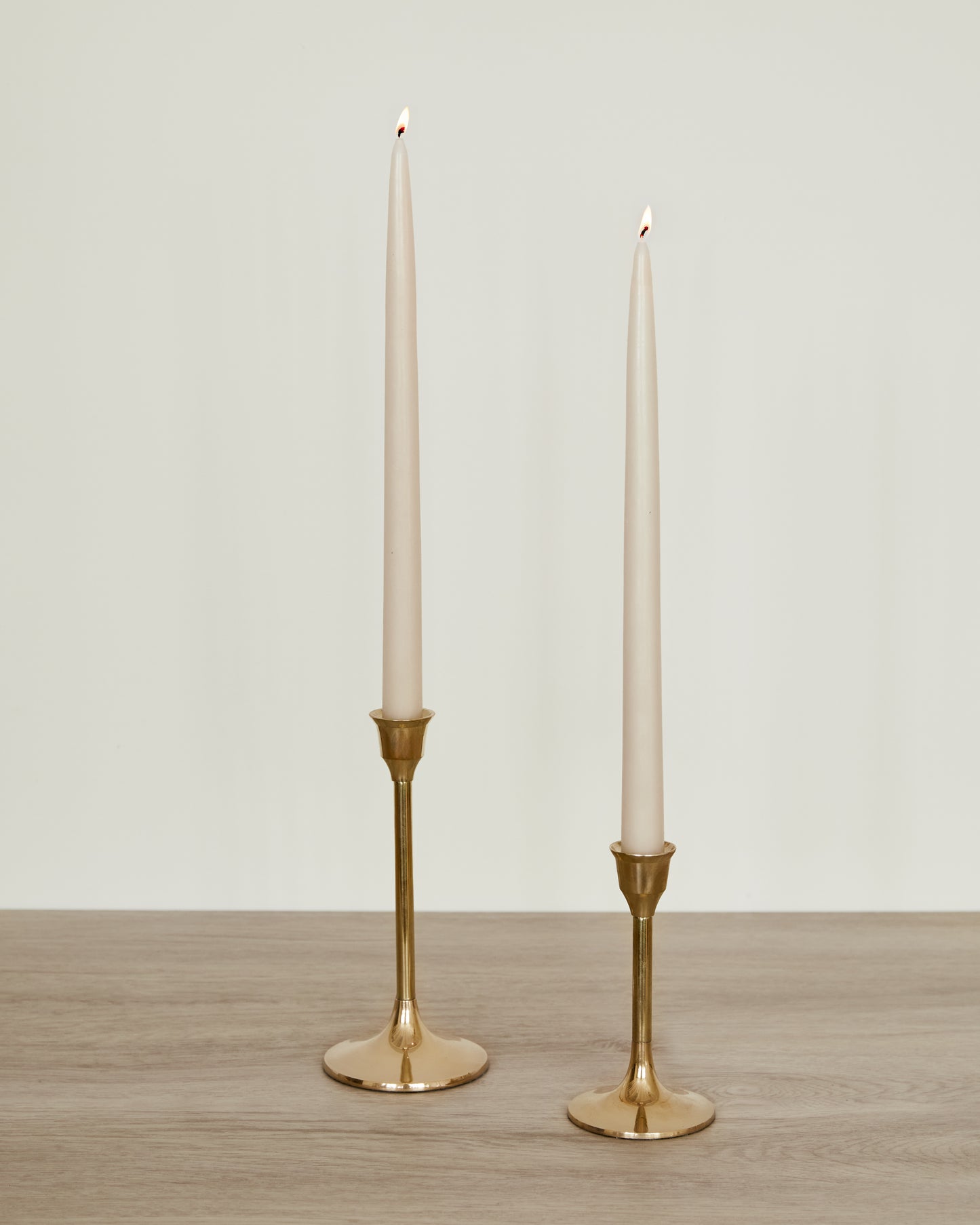 Brass Taper Candlestick Set