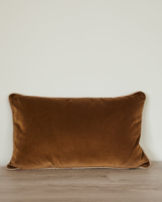 Nutmeg Velvet Pillow