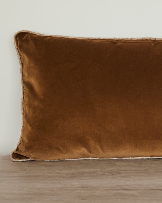 Nutmeg Velvet Pillow