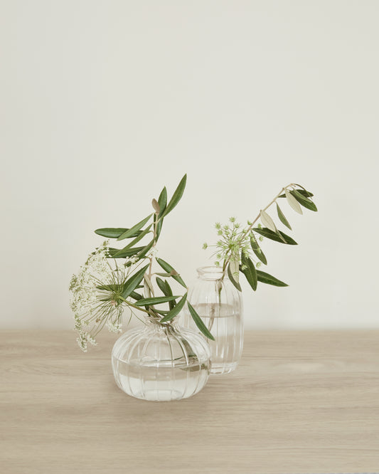 Fluted Bud Vase Set of 2 (Pre-Order)