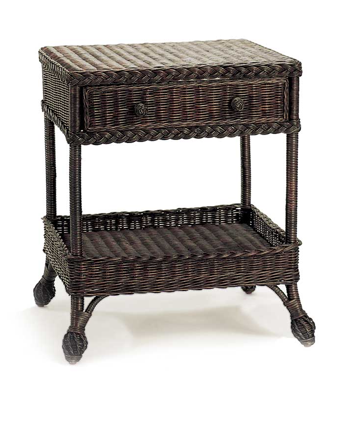 Cove Woven Rattan Side Table