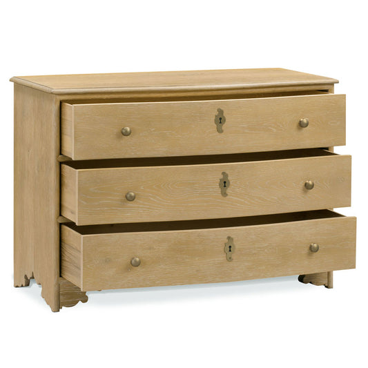 Provence Chest of Drawers Limewash Open Drawers