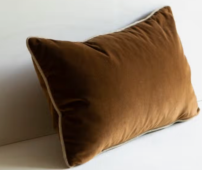 Nutmeg Velvet Pillow