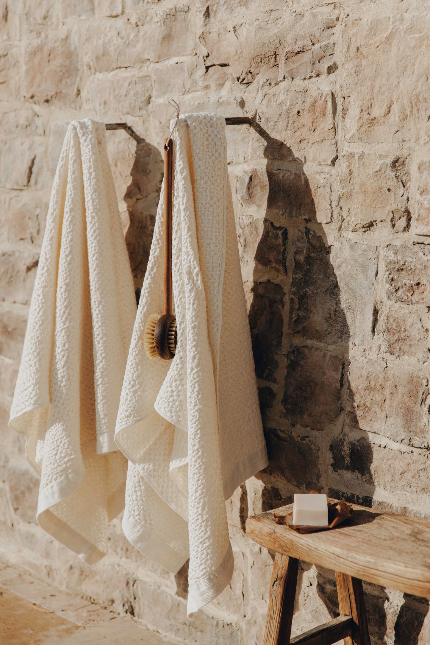 Vintage Wash Towels (Ivory)
