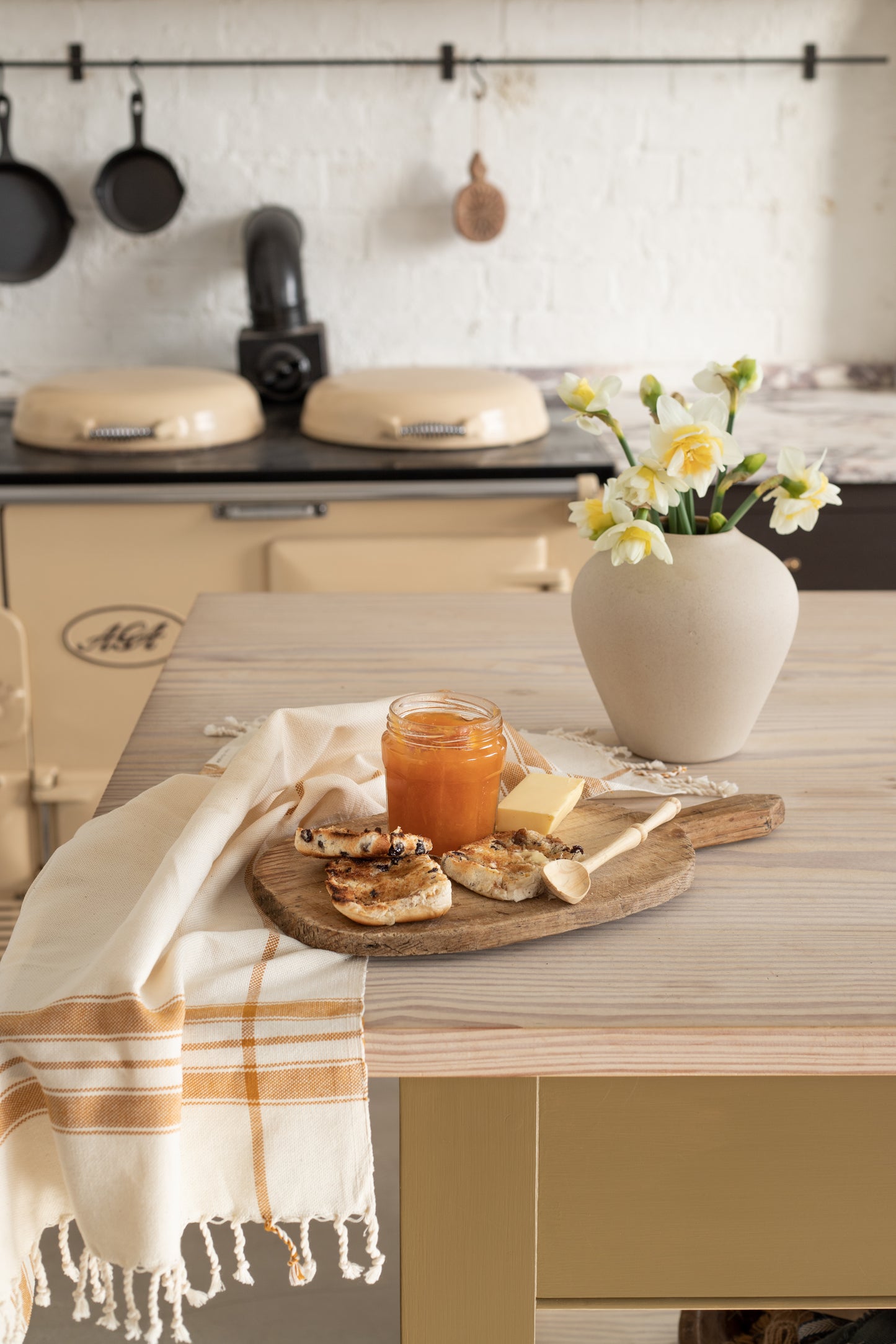 marigold Stripe Kitchen Cloth