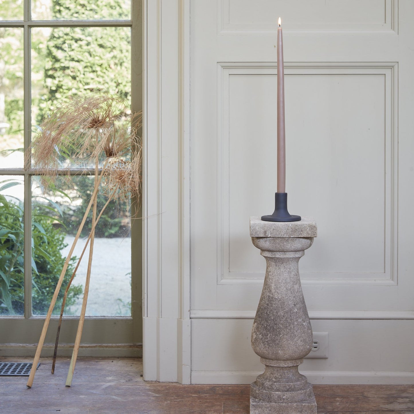 Hudson Taper Candle (Greige)